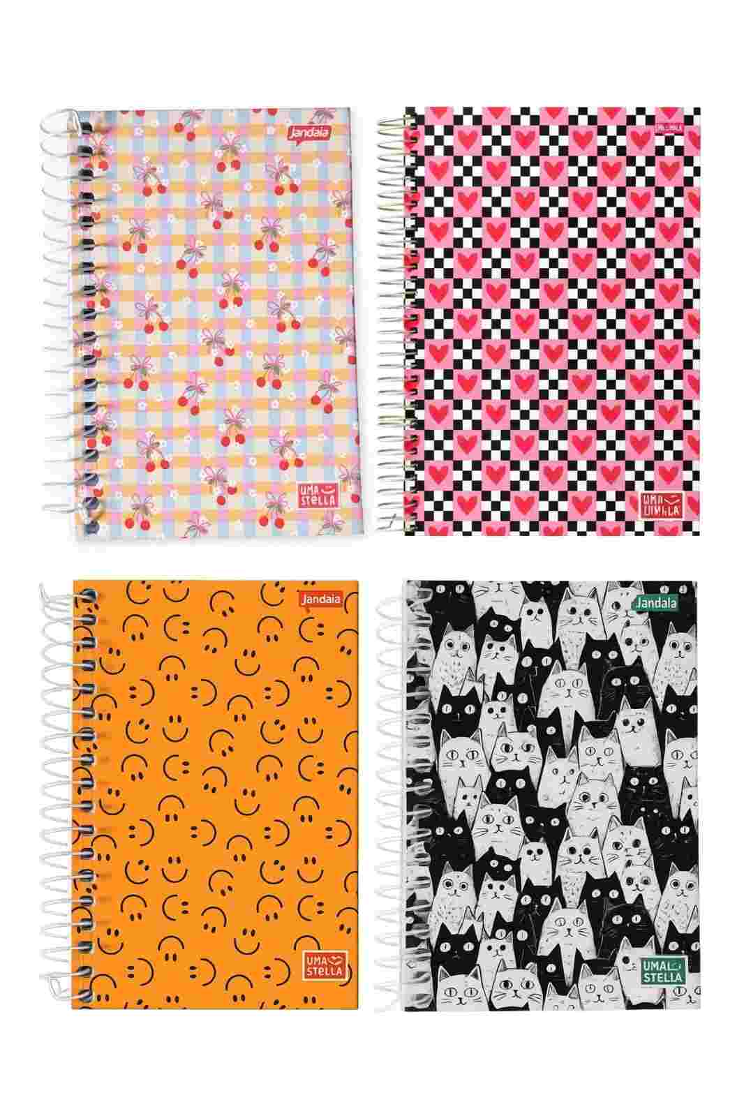 CADERNO ESPIRAL 1/4 CD STELLA 